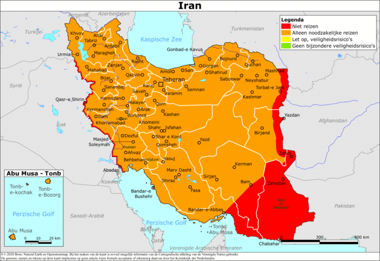 Ministerie: aangepast reisadvies Iran en Irak