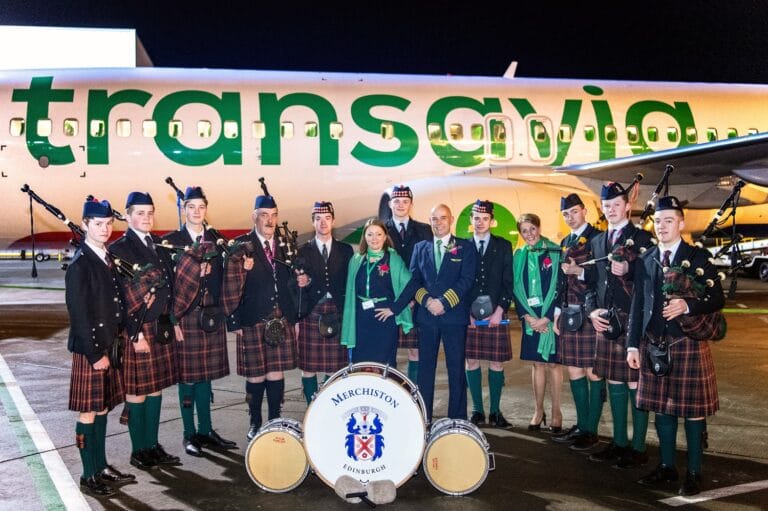 Eerste vlucht Transavia naar nieuwe bestemming Edinburgh