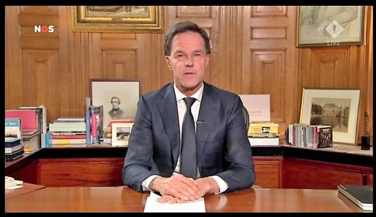 Rutte in toespraak: ‘We laten u niet in de steek’