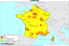 Reisadvies voor meer departementen in Frankrijk naar oranje