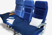 Languit in de Economy Class van Lufthansa