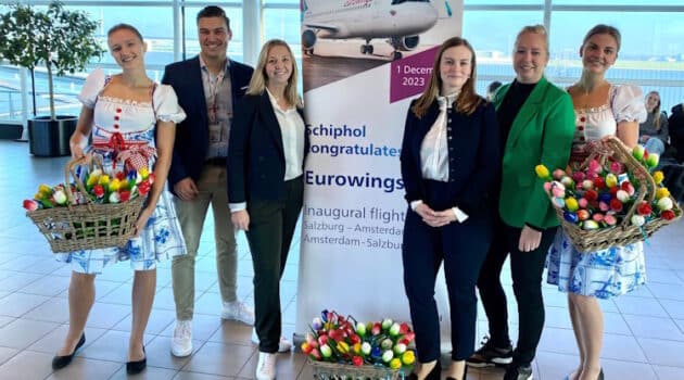 Eurowings opent verbinding tussen Amsterdam en Salzburg