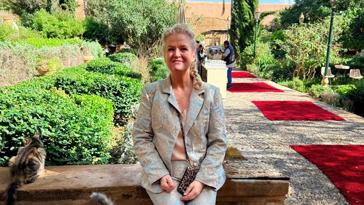 Hanita van der Meer in Andalusian gardens, Rabat