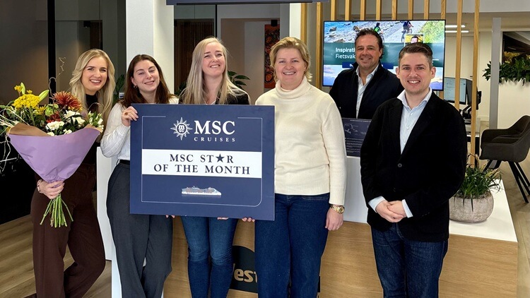 Westbound Travel bekroond tot ‘MSC Star of the Month’ na indrukwekkende groei