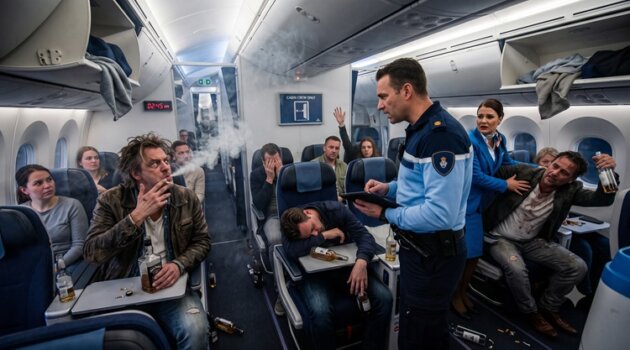 Aso-gedrag aan boord van een airline - AI